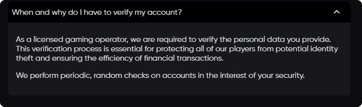 GoldenPanda Casino Account Verification