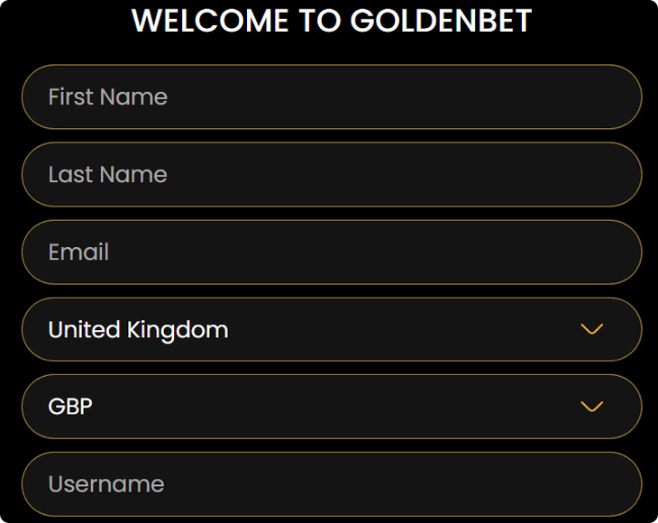 Goldenbet Registration