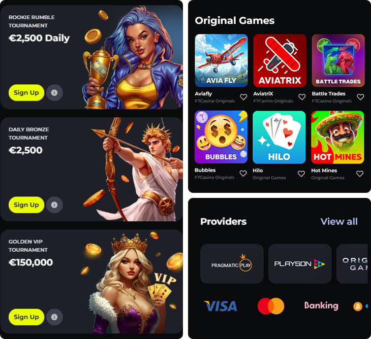 f7casino features