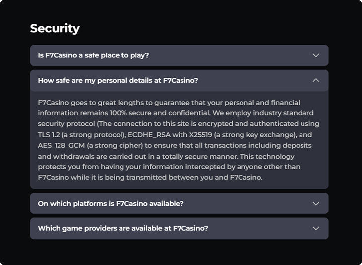 f7casino security