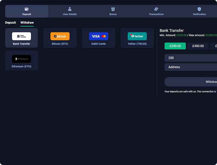 BetNuvo Withdrawal Methods