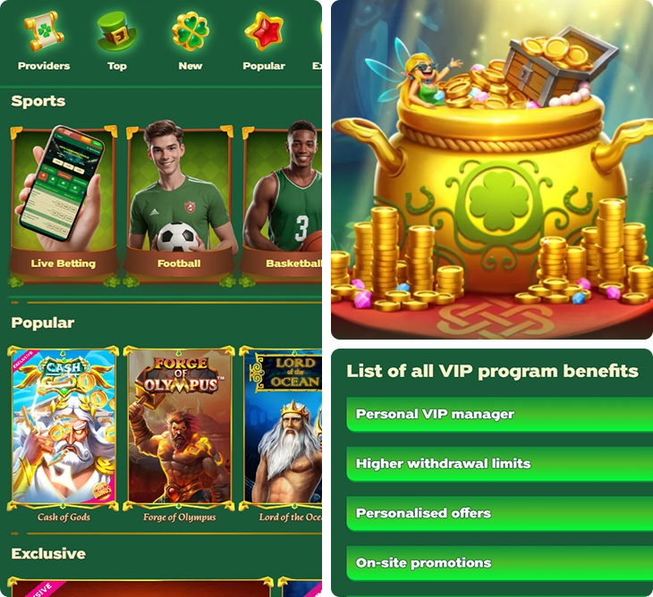 Greenluck Casino Features