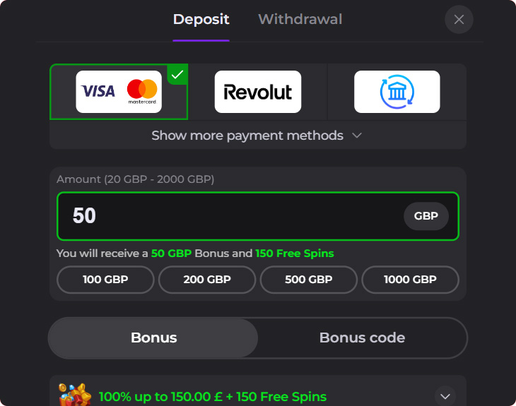 Memo Casino Deposit Methods