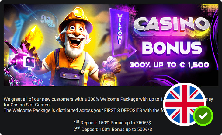 Mystake Casino Welcome Bonus