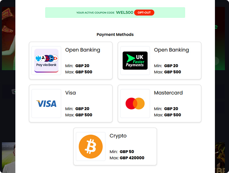 NationalBet Casino Deposit Methods