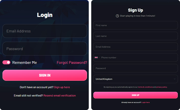 Seven Casino Login and Registration