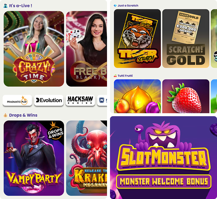 Slotmonster Casino Features