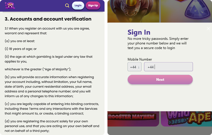 Slotmonster Casino Login and Registration