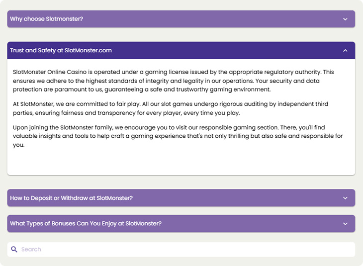 Slotmonster Casino Security