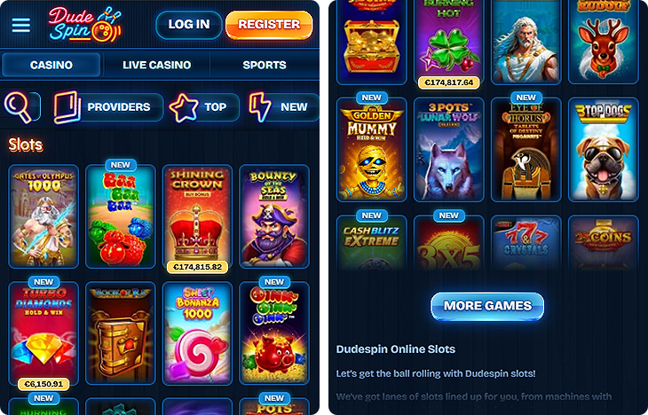 DudeSpin Casino Slots