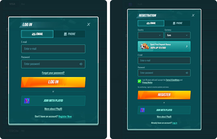 Golisimo Casino Log in and Registration